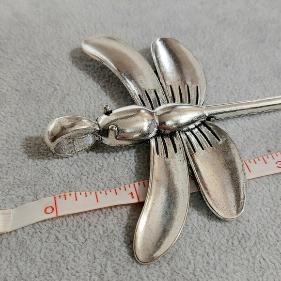 Dragonfly Silver Pendant Big Sized - Picture 5 of 6